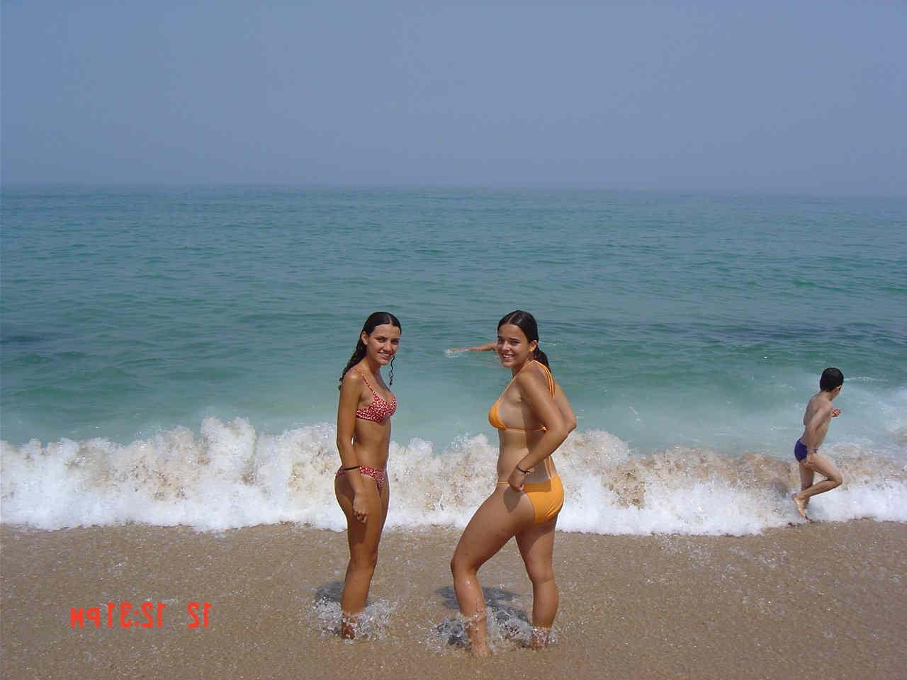 20P Teens topless on the beach