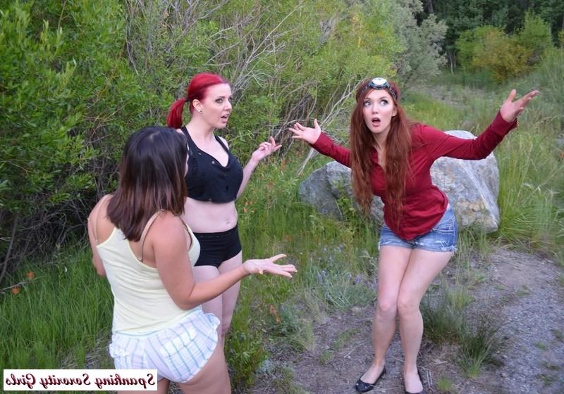 16P Sorority girls get spanked hard on a class field trip
