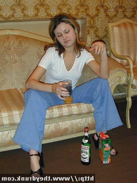 16P Young cute girl gets drunk and caresses tits and pussy