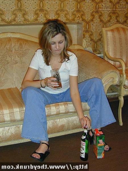 16P Young cute girl gets drunk and caresses tits and pussy