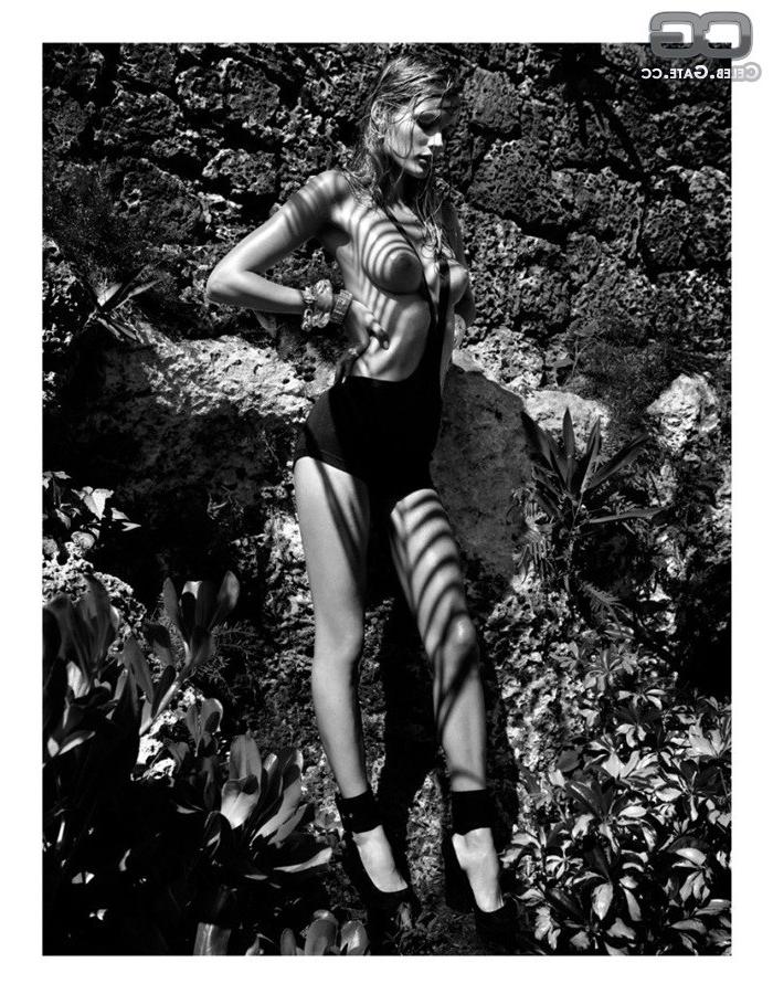 12P Lithuanian Model Edita Vilkeviciute posing Topless