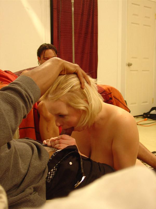 16P blonde bitch gangbanged and dp by several hard cocks