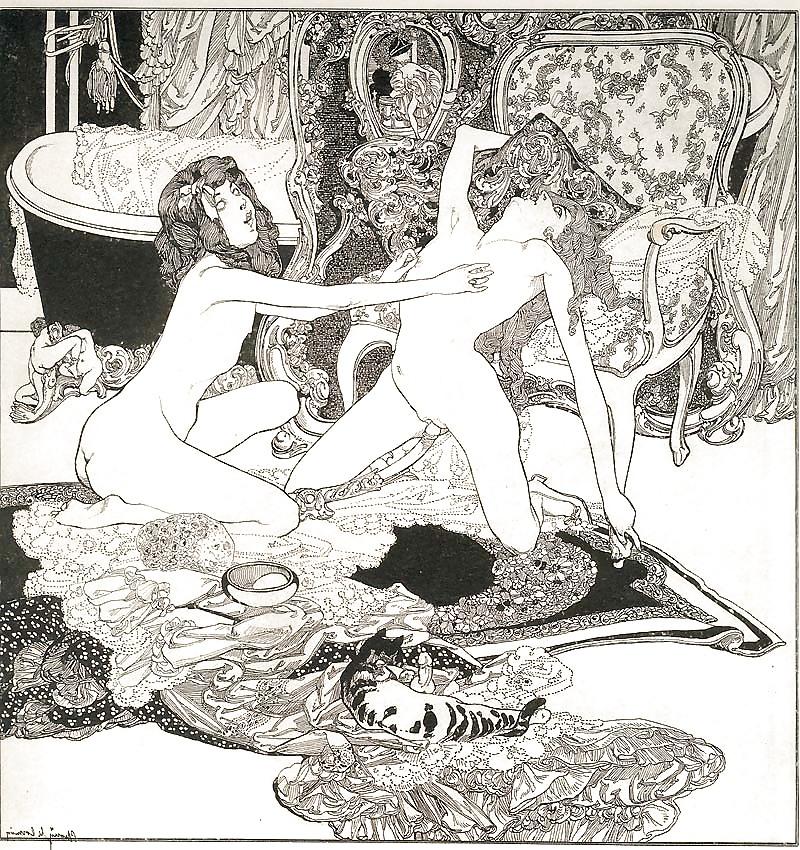 25P Ornamental and Voluptuous Art Nouveau  1 - Franz von Bayros