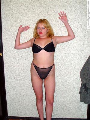 16P Blonde busty chubby showing tits