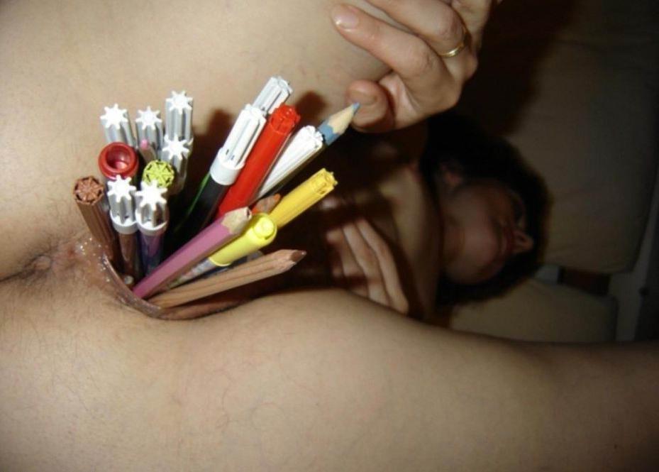 16P extreme homemade pussy objects insertions