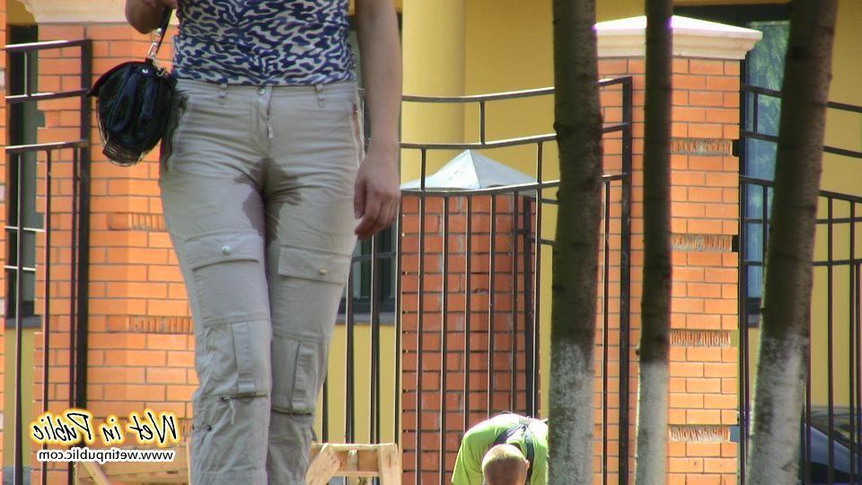 10P Chick needs fresh panties asap after wetting herself in a public park