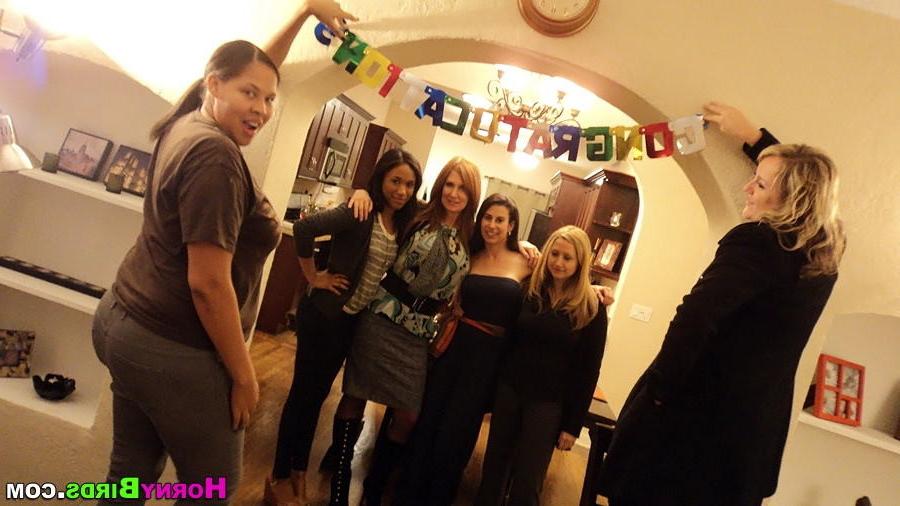 15P Drunk and horny amateurs jerking big thick cocks at CFNM parties