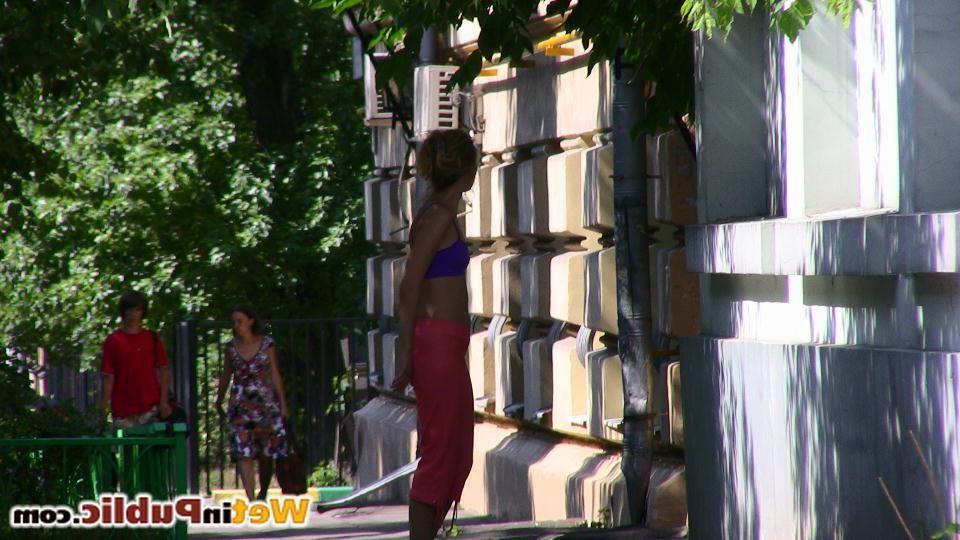 14P Nothing satisfies this sporty chick more than wetting herself in public