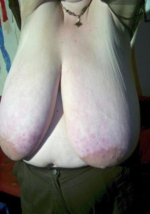 16P Ugly, weird shaped boobs