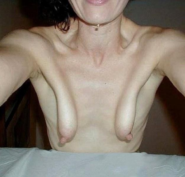 16P Ugly, weird shaped boobs
