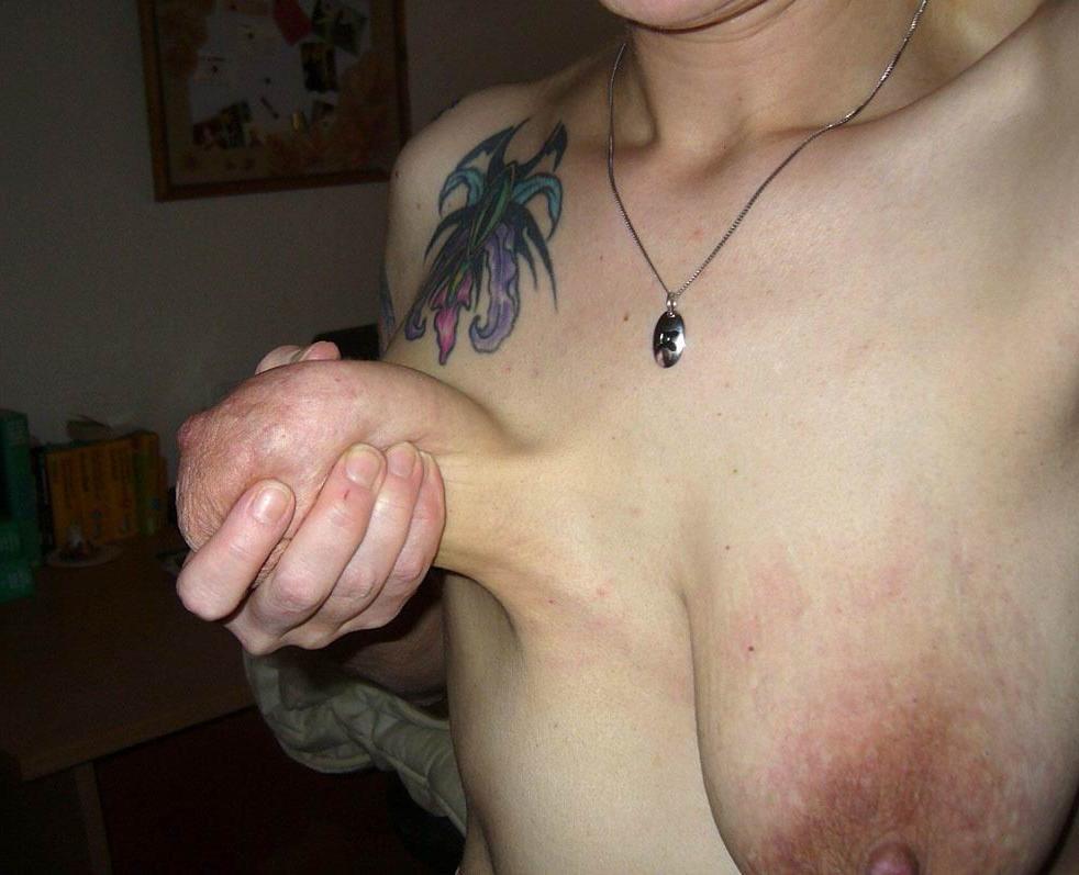 16P Ugly, weird shaped boobs
