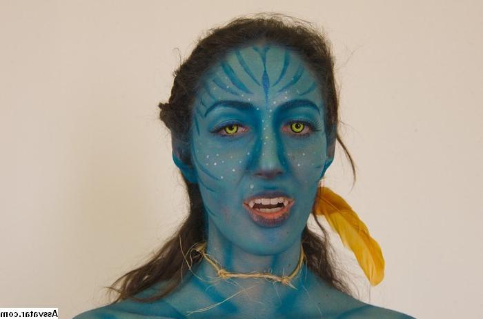 25P Avatar Porn Weird bizarre blowjob blue hottie sucking