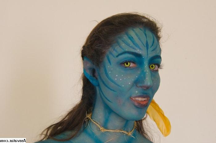 25P Avatar Porn Weird bizarre blowjob blue hottie sucking