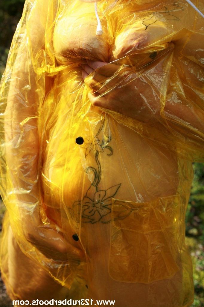 20P Sexy rubber plastic rain wear