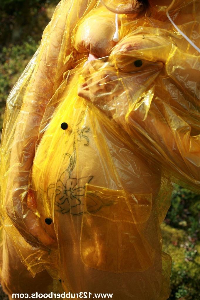 20P Sexy rubber plastic rain wear