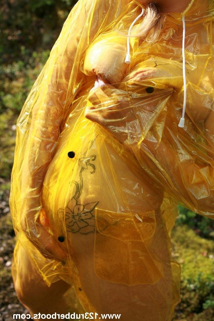 20P Sexy rubber plastic rain wear