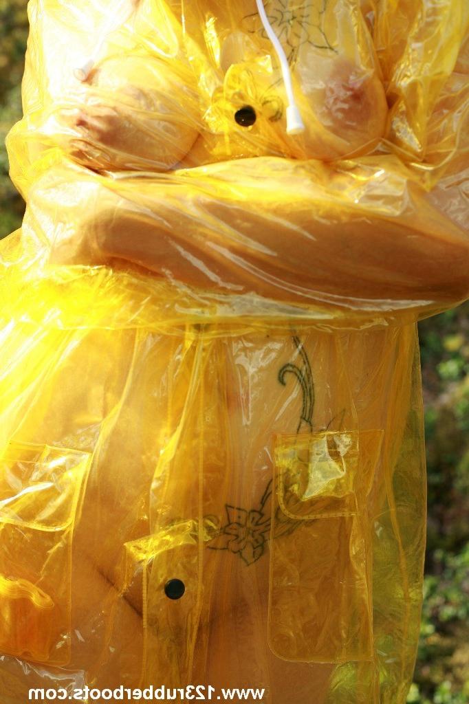 20P Sexy rubber plastic rain wear