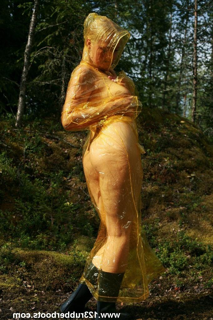 20P Sexy rubber plastic rain wear