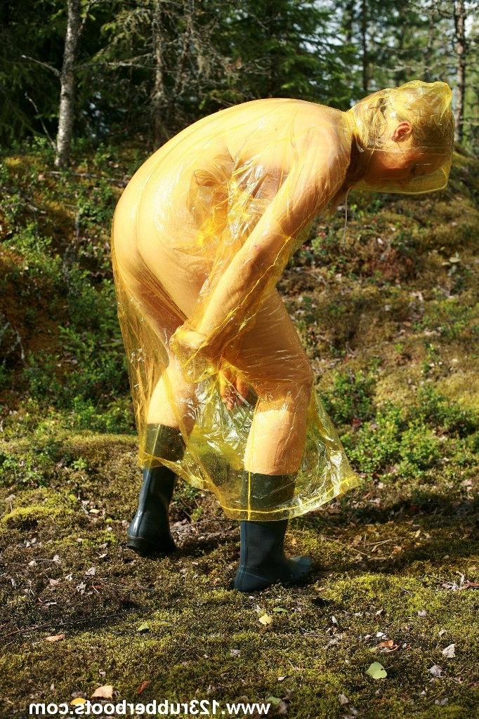 20P Sexy rubber plastic rain wear