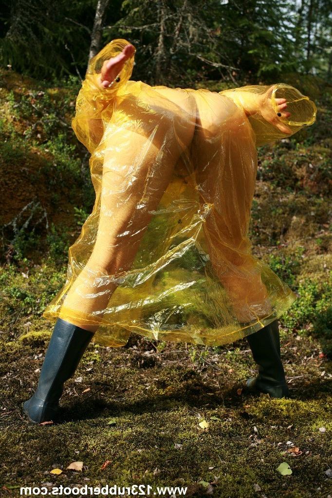 20P Sexy rubber plastic rain wear