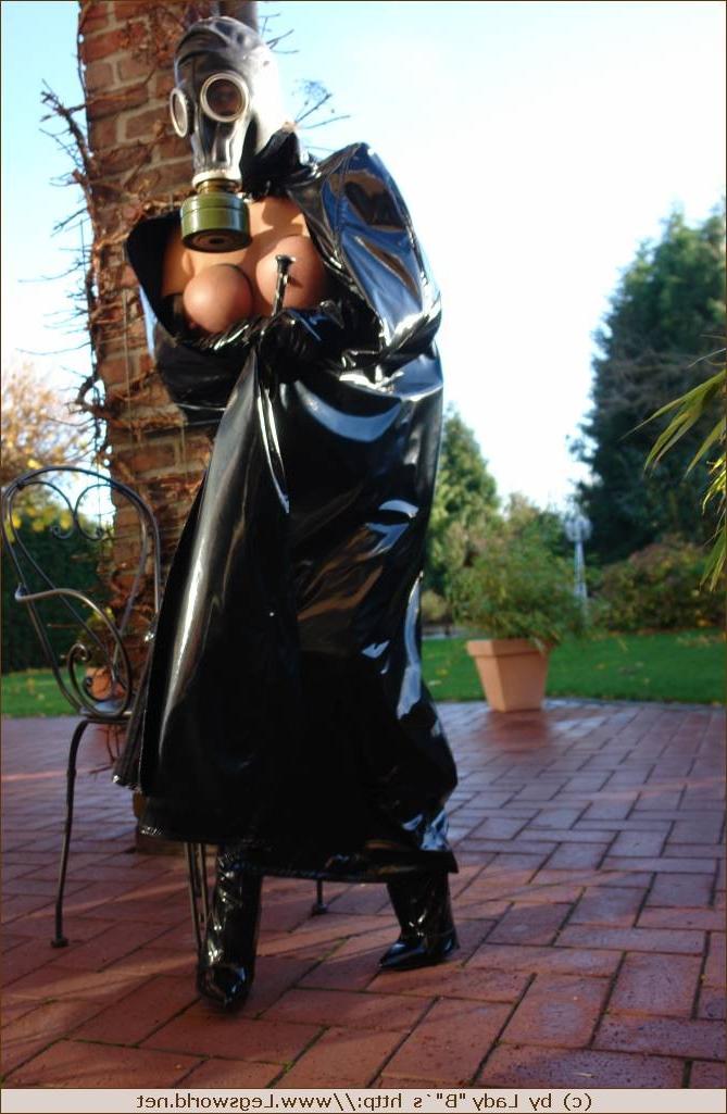 12P Fetish Barbara with bonded tits wearing gas mask