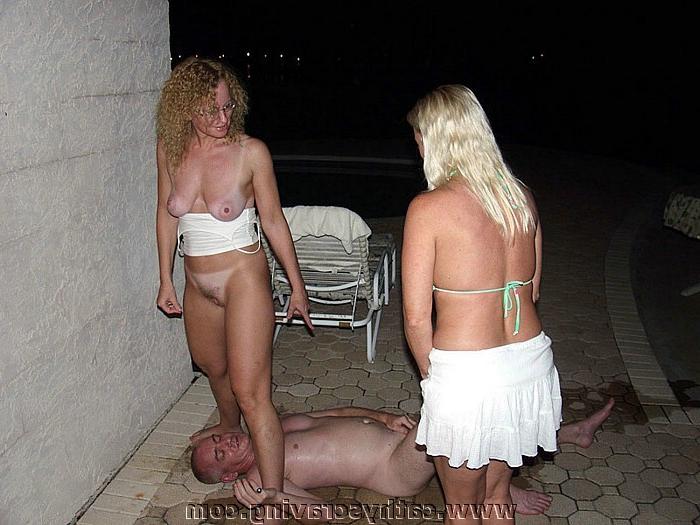 19P Horny chicks peeing on guy with weird cum fetish