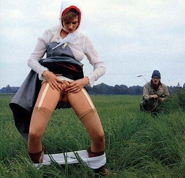 16P Dutch seventies farm girl peeing and fucking hard