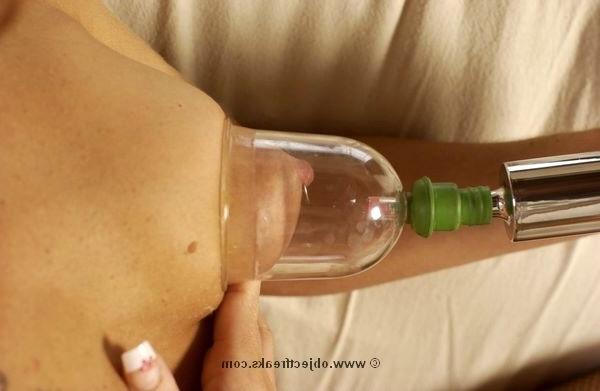 16P amateur brunette girl playing with bizarre objects