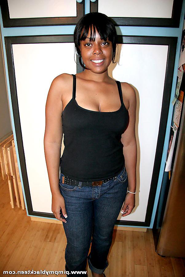16P Skanky barely legal ho slurps down a big black cock