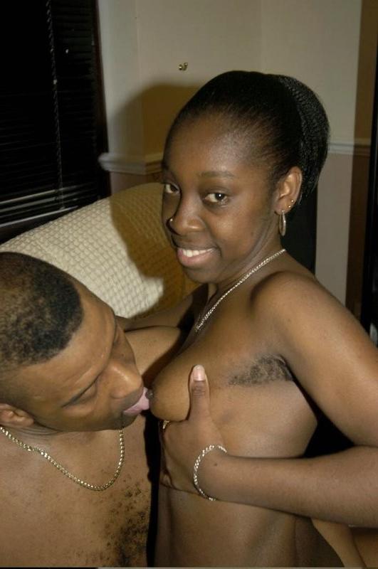 16P Ebony babe sucking and riding big black cock