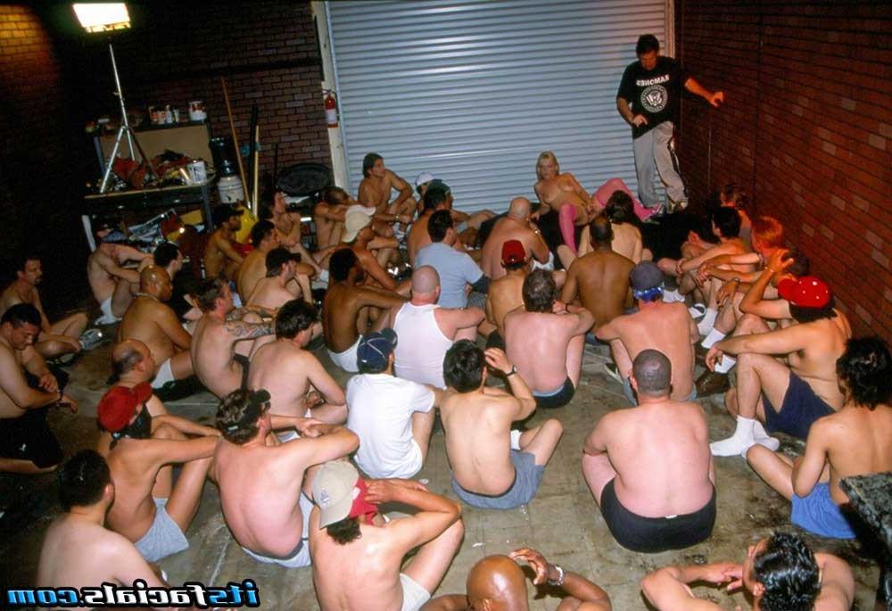 17P Blonde bitch teasing hardcore at bukkake facial cum