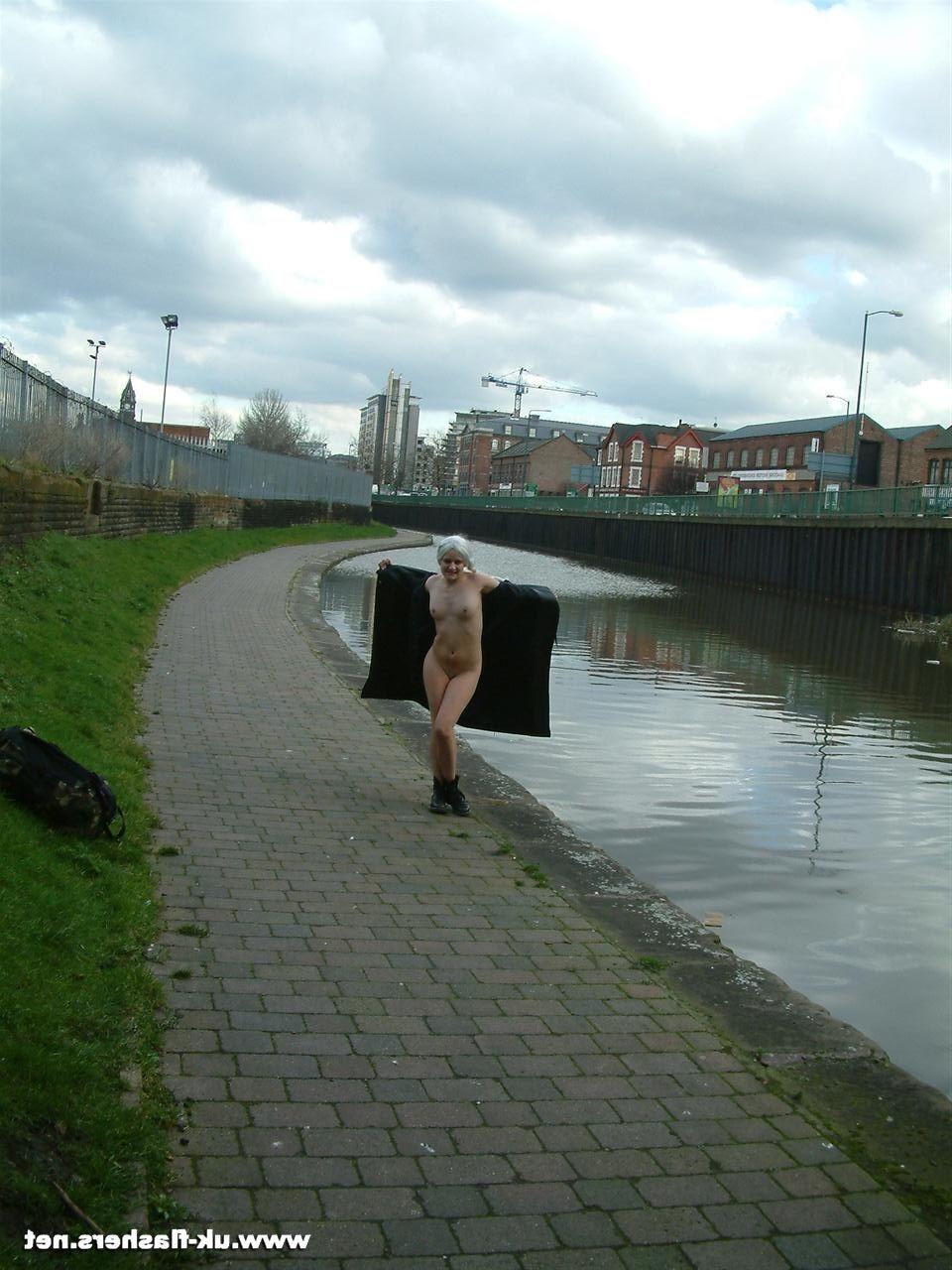 10P Blonde babe Miss Chaos in teasing teen public nudity and outdoor flashing