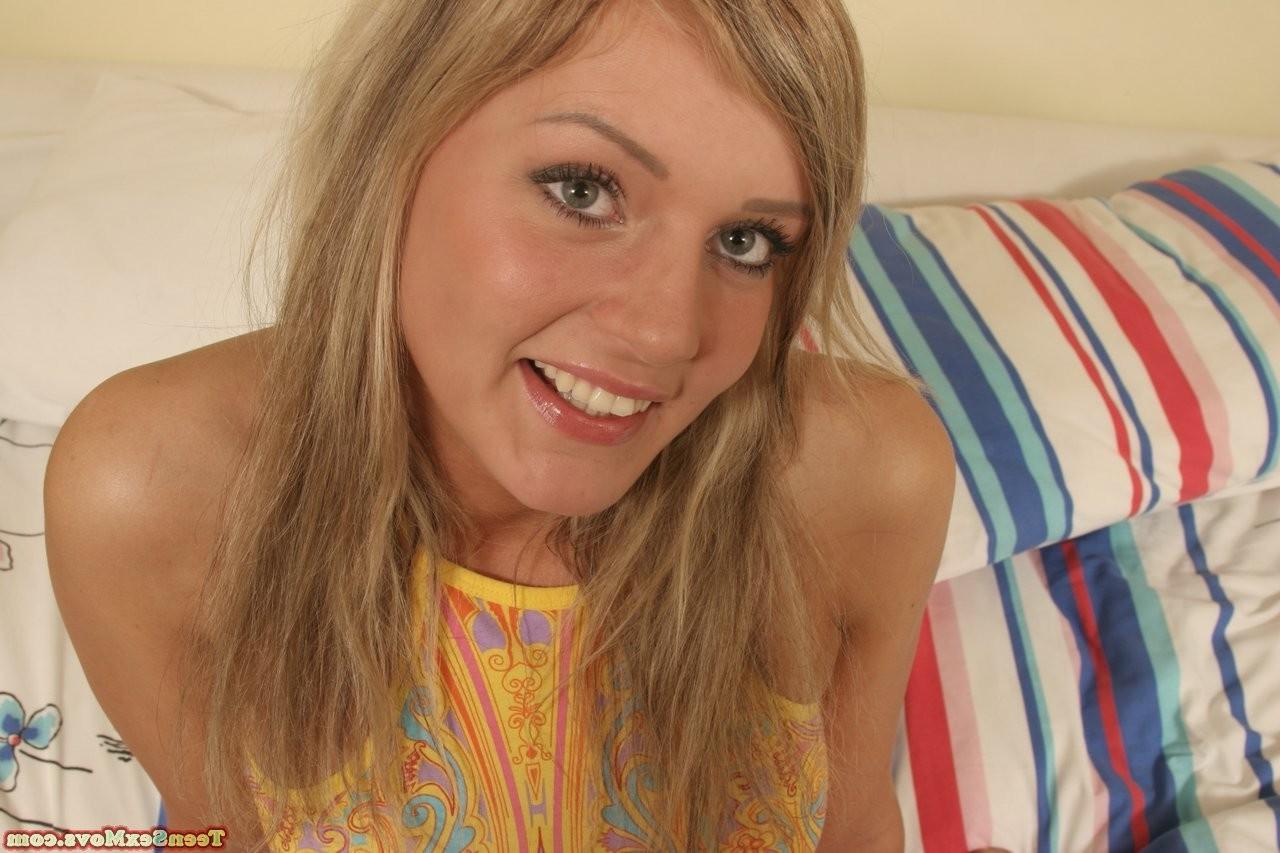 14P Young blonde gets her mouth filled completely with monster cock
