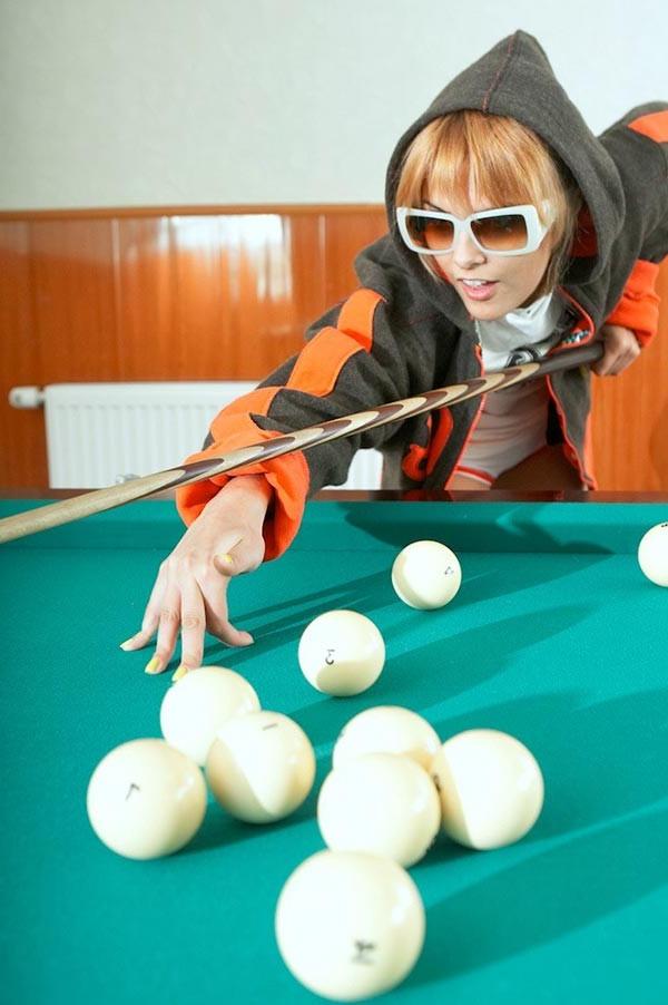17P Two stunning nasty teen girlfriends playing snooker