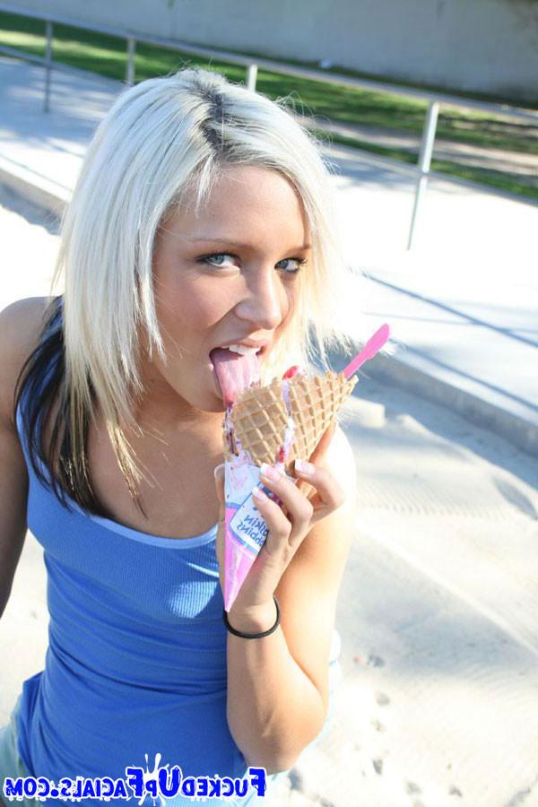 16P Blonde teen gets covered in jizz after friendly walk in the park