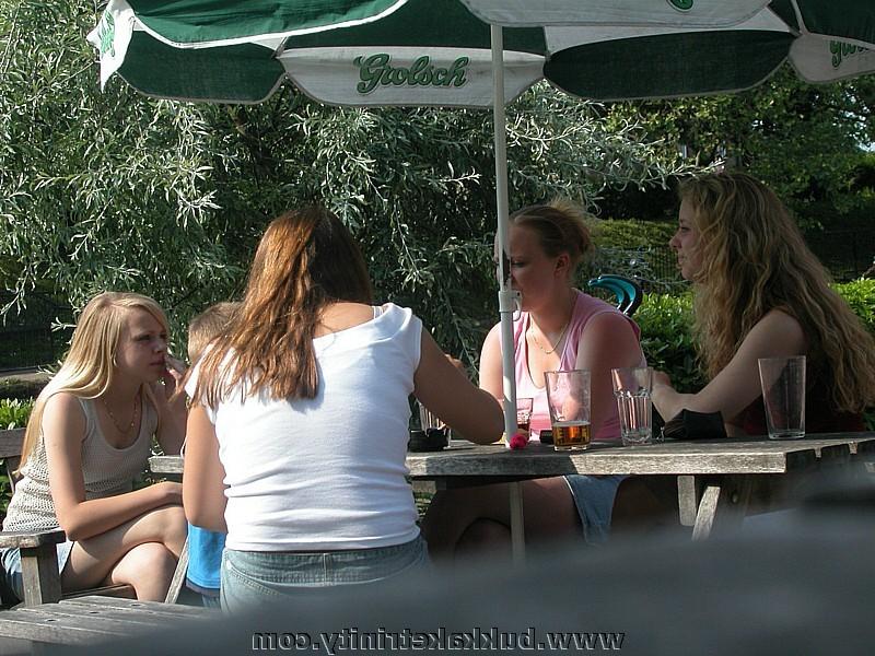 20P Busty housewife swallows cum in public