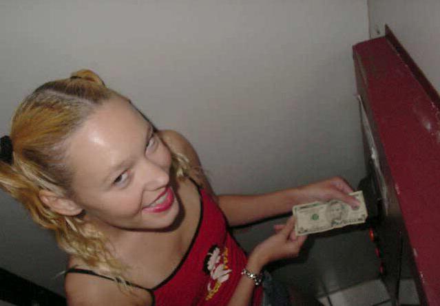 15P Nympho blonde sucks a lot of dicks through a gloryhole