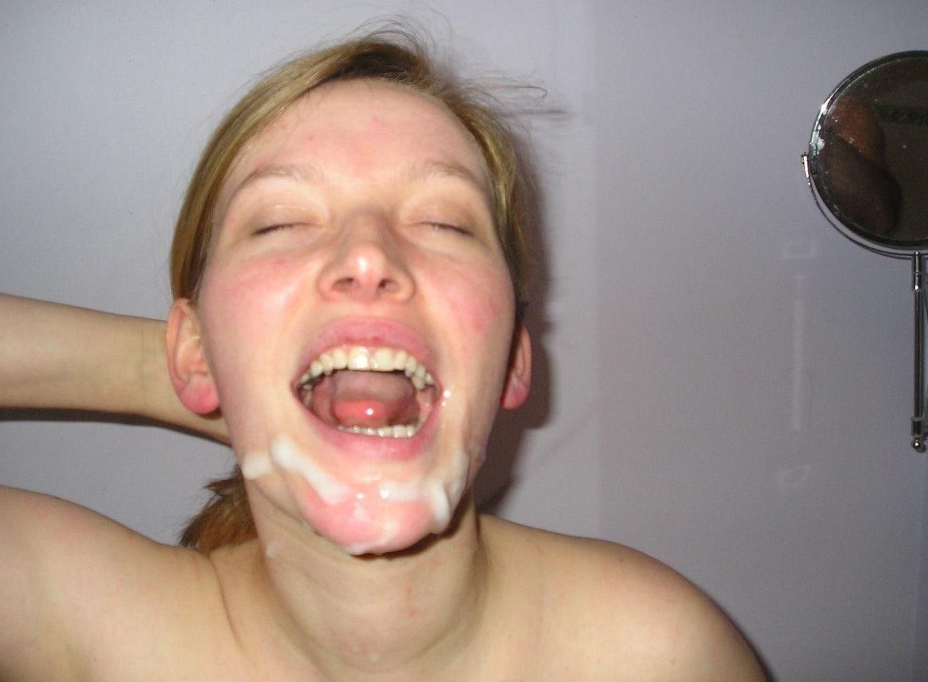 16P Teen gfs get blasted with cum and jizz facials