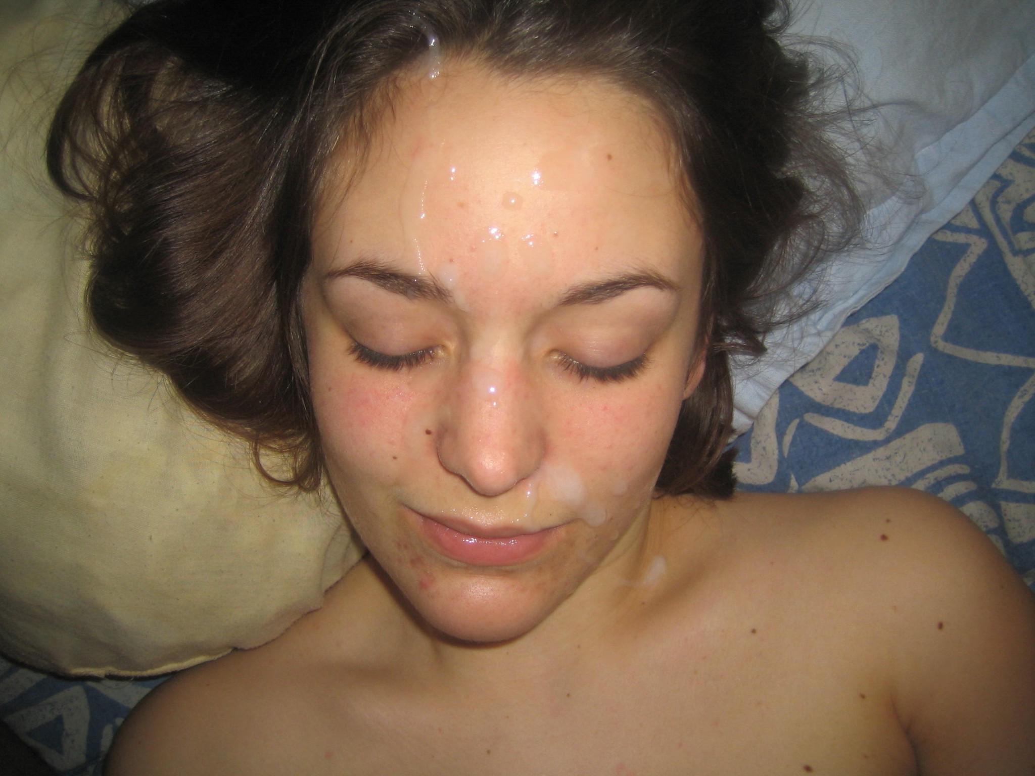 16P Teen gfs get blasted with cum and jizz facials
