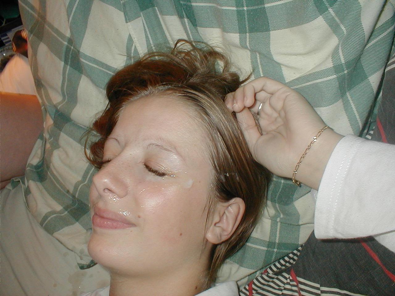 16P Teen gfs get blasted with cum and jizz facials