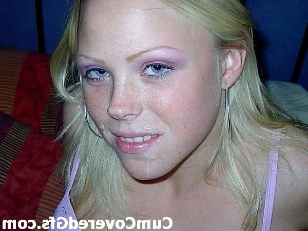 16P Teen gfs get blasted with cum and jizz facials