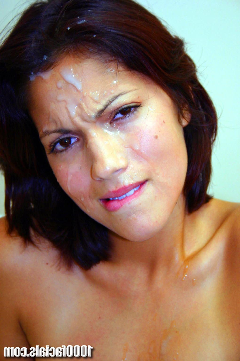 18P Sultry Latina babe Monique Taylor gets jizz facial