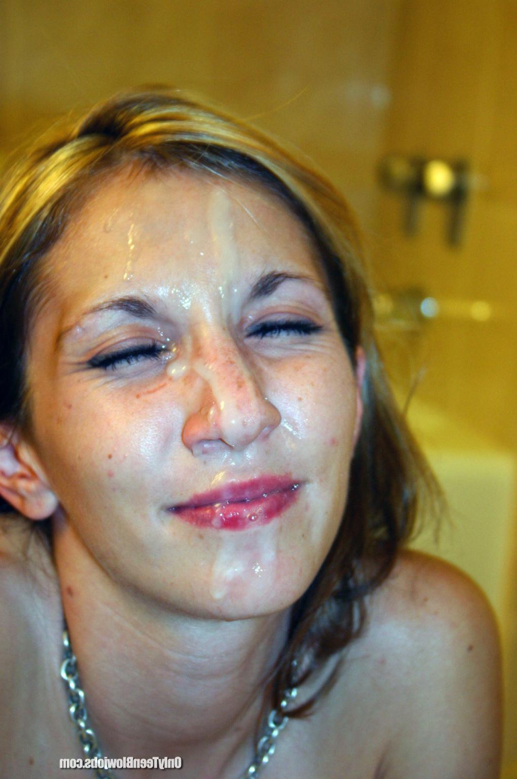 18P Cute teen Chloie Seven giving a wet nasty blow job