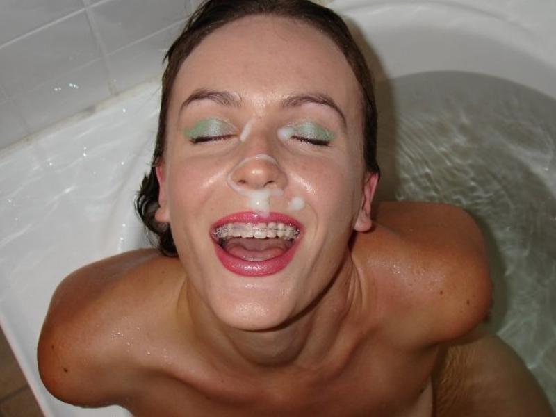 16P Teen gfs get blasted with cum and jizz facials