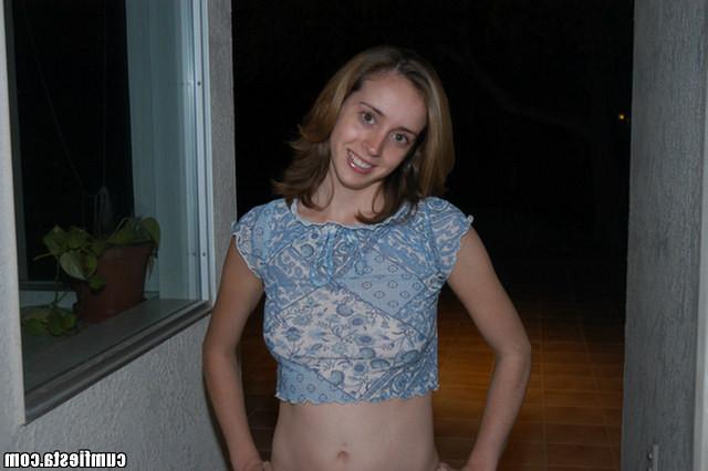 15P Sexy blonde catches a jizz shot in the eye