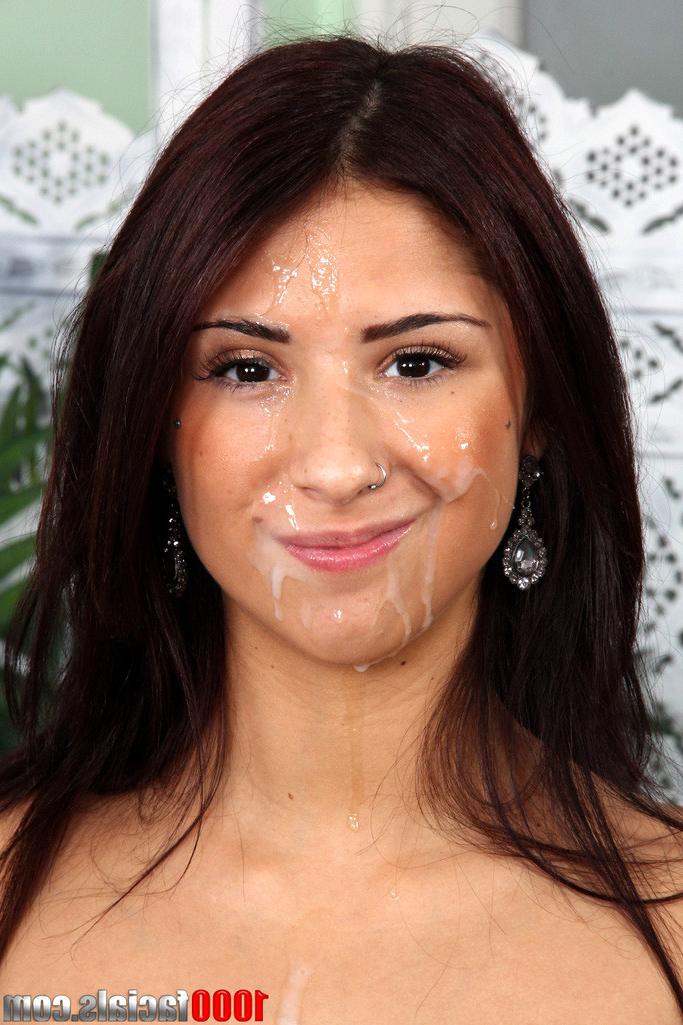 12P Evi Fox welcomes a fresh load of jizz on her pretty face