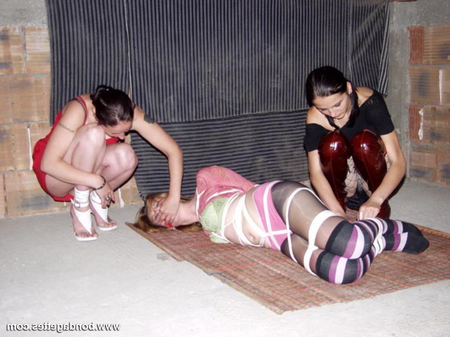 16P Amateur subbie gets tied and tormented by her Mistresses