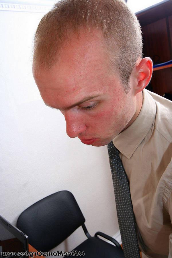 20P Sexy MILF coworker hooks up with younger hunk in the office