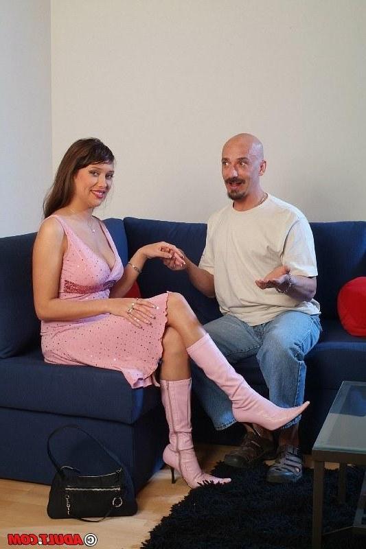 16P beautiful brunette getting banged in bride costume