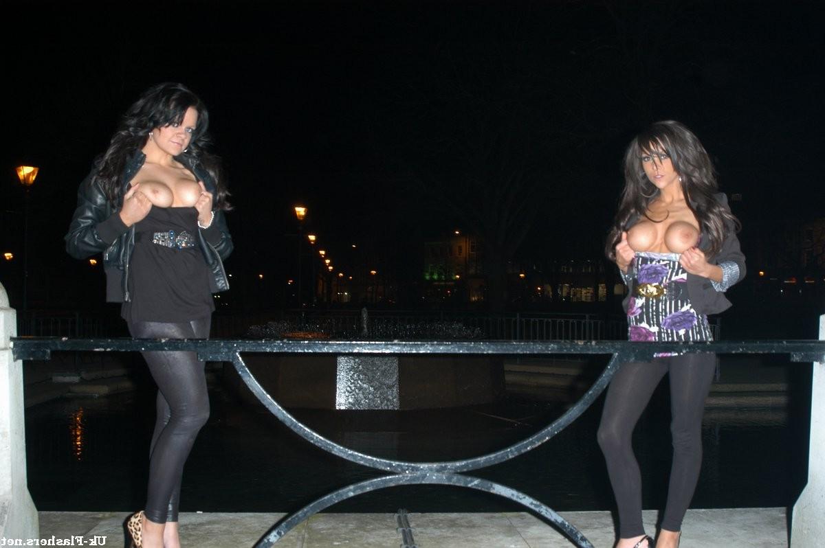 16P Busty british flashing pornstars outdoor public nudity and softcore posing at fa